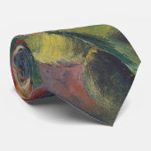 Deer in een bloemtuin van Franz Marc, kunst Stropdas (Opgerold)