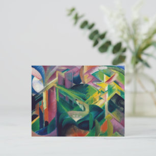 Deer in een klooster van Franz Marc Briefkaart