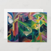 Deer in een klooster van Franz Marc Briefkaart (Voorkant / Achterkant)