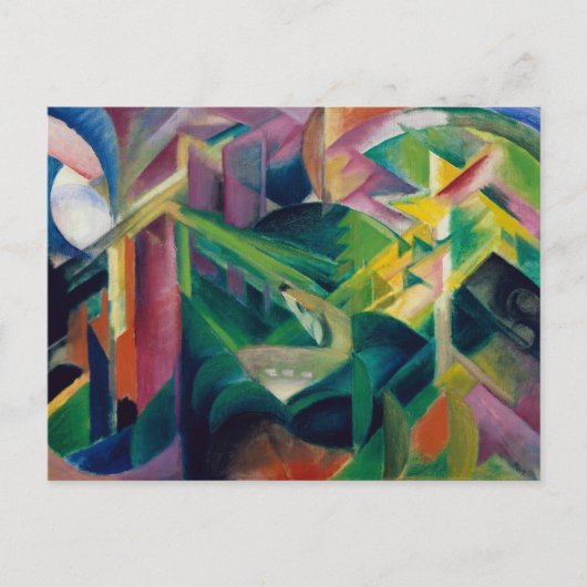 Deer in een klooster van Franz Marc Briefkaart (Voorkant)