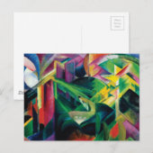 Deer in een klooster van Franz Marc Briefkaart (Voorkant / Achterkant)