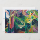 Deer in een klooster van Franz Marc Kaart (Voorkant)
