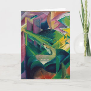 Deer in een klooster van Franz Marc Kaart