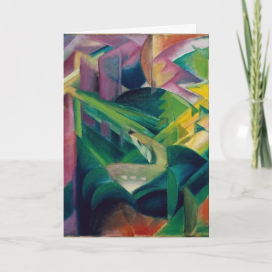 Deer in een klooster van Franz Marc Kaart (Voorkant)