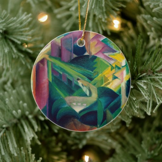 Deer in een klooster van Franz Marc Keramisch Ornament (Boom)