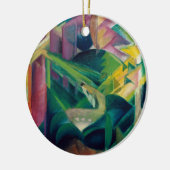 Deer in een klooster van Franz Marc Keramisch Ornament (Links)
