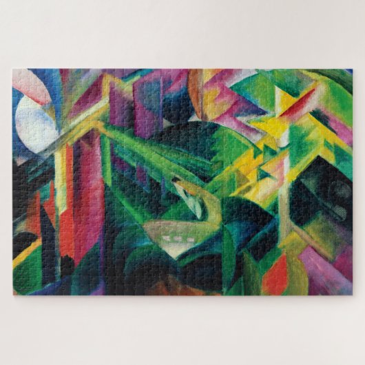 Deer in een klooster van Franz Marc Legpuzzel (Horizontaal)