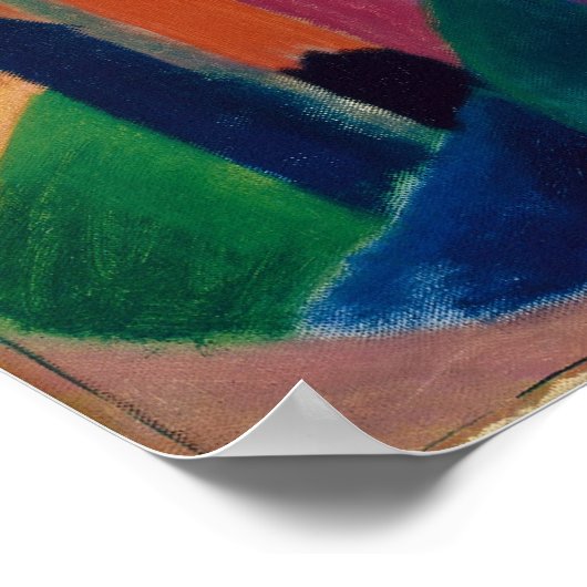 Deer in een klooster van Franz Marc Poster (Hoek)