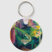 Deer in een klooster van Franz Marc Sleutelhanger (Voorkant)
