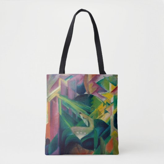 Deer in een klooster van Franz Marc Tote Bag (Voorkant)