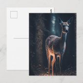Deer in een Magisch Bos Briefkaart (Voorkant / Achterkant)