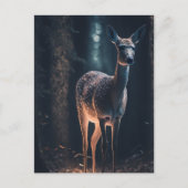 Deer in een Magisch Bos Briefkaart (Voorkant)