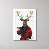 Deer in een rookjas