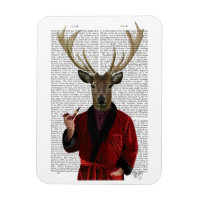Deer in een rookjas