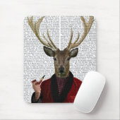 Deer in een rookjas muismat (Met muis)