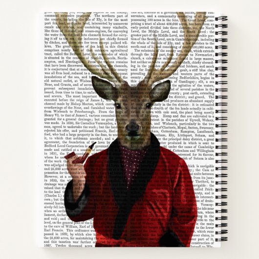 Deer in een rookjas notitieboek (Achterkant)