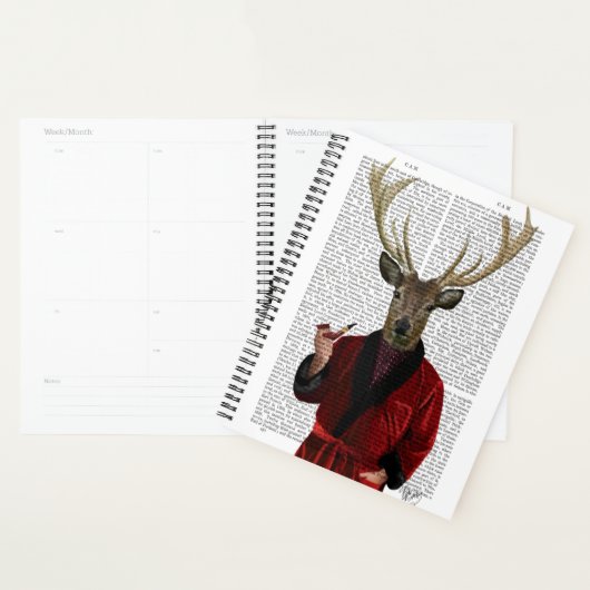 Deer in een rookjas planner (Display)