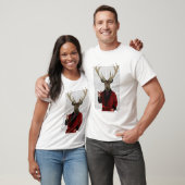 Deer in een rookjas t-shirt (Unisex)