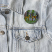 Deer in Forest Button (In situ)