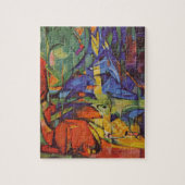 Deer in Forest II door Franz Marc,  kunst Legpuzzel (Verticaal)