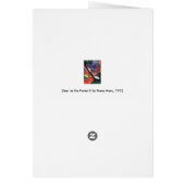 Deer in Forest II door Franz Marc; Reh im Walde (Achterkant)