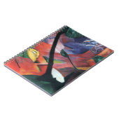 Deer in Forest II door Franz Marc; Reh im Walde Notitieboek (Linkerzijde)