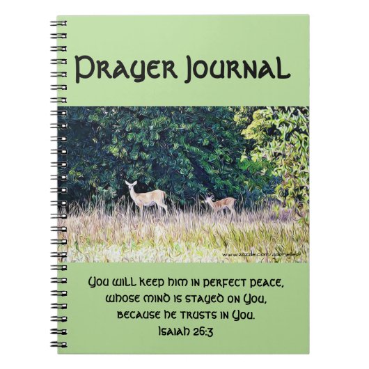 Deer in Forestland Prayer Journal Notitieboek (Voorkant)