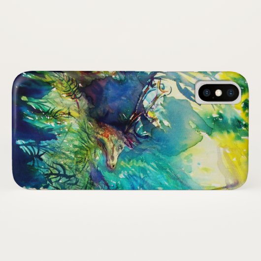 DEER IN GROEN WOODLAND Case-Mate iPhone CASE (Achterkant (horizontaal))