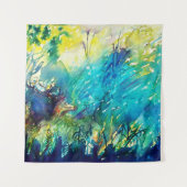 DEER IN GROEN WOODLAND WANDKLEED (Voorkant (horizontaal))