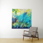 DEER IN GROEN WOODLAND WANDKLEED (In Situ (horizontaal))