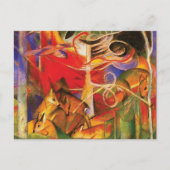 Deer in het bos door Franz Marc Briefkaart (Voorkant)