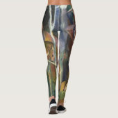 Deer in het bos door Franz Marc,  Kunst Leggings (Achterkant)
