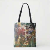 Deer in het bos door Franz Marc,  Kunst Tote Bag (Voorkant)
