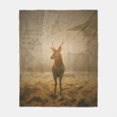 Deer in het bos fleece deken (Voorkant)