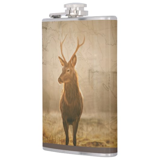 Deer in het bos heupfles (Links)