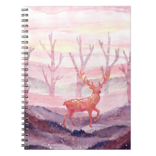 Deer in het bos notitieboek