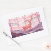 Deer in het bos rechthoekige sticker (Envelop)