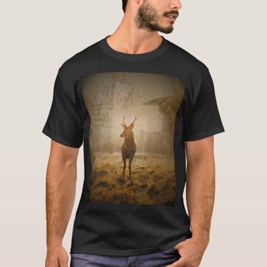 Deer in het bos t-shirt (Voorkant)