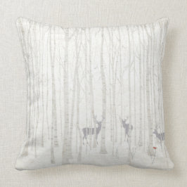 Deer in het Sierkussen van de Birch Bossen