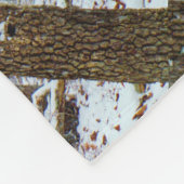 Deer in het sneeuwstorm fleece deken (Hoek)