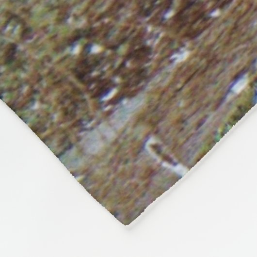 Deer in het sneeuwstorm fleece deken (Hoek)