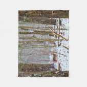 Deer in het sneeuwstorm fleece deken (Voorkant)