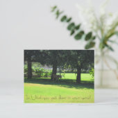 Deer in je tuin! briefkaart (Staand voorkant)