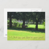Deer in je tuin! briefkaart (Voorkant / Achterkant)