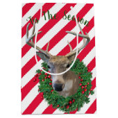 Deer in kerstmis medium cadeauzakje (Voorkant)