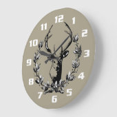 Deer in Laurel Leaves Grote Klok (Hoek)