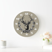 Deer in Laurel Leaves Grote Klok (Huis)