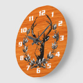  deer in Laurel lekt op licht hout Grote Klok (Hoek)