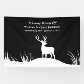 Deer in Loing Memory Herembrance Memorial Funeral Spandoek (Horizontaal)