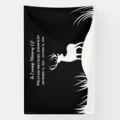 Deer in Loing Memory Herembrance Memorial Funeral Spandoek (Verticaal)